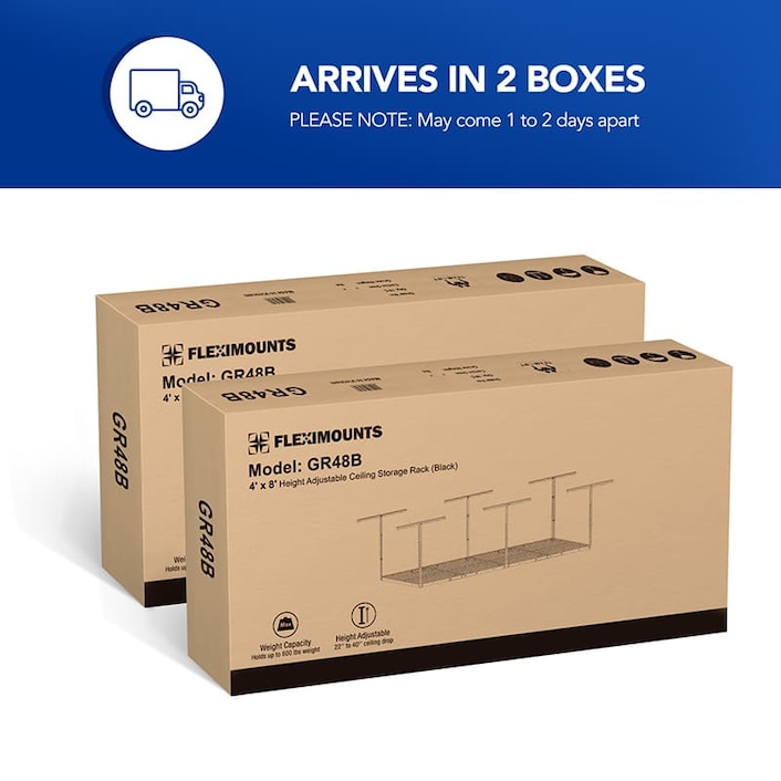 GR38 Classic 3' x 8' Overhead Garage Storage Rack - May 2025